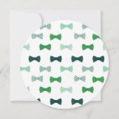 BEIDE STROPDAS REUZE BIRTHDAY PARTIJ INVITE KAART (Achterkant)