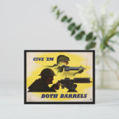 Beide vaten, leger & industrie, oorlogsinspanning briefkaart (Staand voorkant)