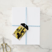 Beide vaten, leger & industrie, oorlogsinspanning cadeaulabel (Met Touw)