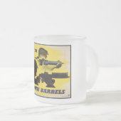 Beide vaten, leger & industrie, oorlogsinspanning matglas koffiemok (Voorkant rechts)