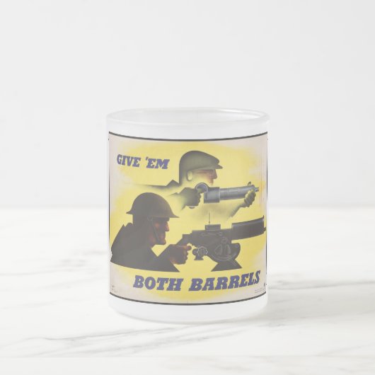 Beide vaten, leger & industrie, oorlogsinspanning matglas koffiemok (Center)