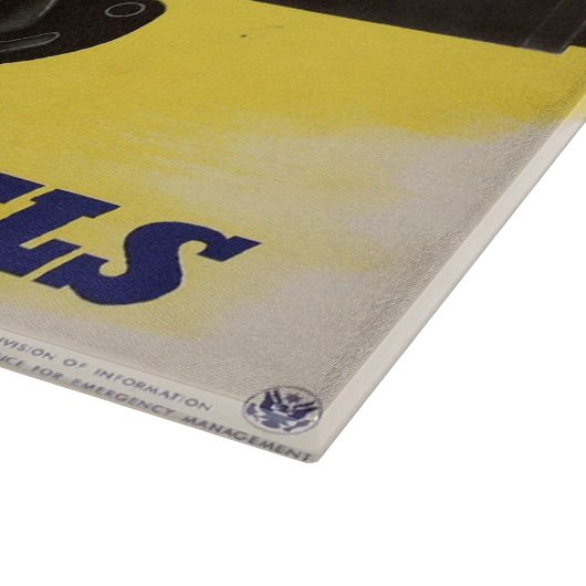 Beide vaten, leger & industrie, oorlogsinspanning snijplank (Hoek)