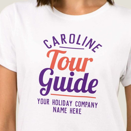 Beide zijden bedrukt - Tour Guide T-shirt