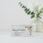 Beide zijden Graniet Paper & Gold Bracket aanpasse Visitekaartje (Staand voorkant)