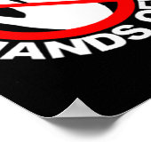 (Beide zijden) Handen af van protest Grappige Vint Poster (Hoek)