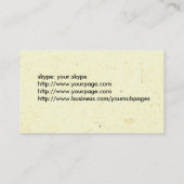 Beide zijden van Compass- en Wieltekening aanpasse Visitekaartje (Achterkant)