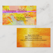 Beide zijden van de Fiesta-Waterverf aanpassen Visitekaartje (Voorkant / Achterkant)