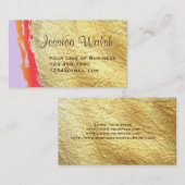Beide zijden van Gold en Paint Swash aanpassen Visitekaartje (Voorkant / Achterkant)