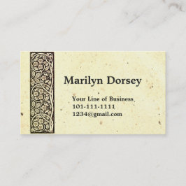 Beide zijden van haver- en retro-wijn aanpassen visitekaartje