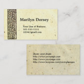 Beide zijden van haver- en retro-wijn aanpassen visitekaartje (Voorkant / Achterkant)