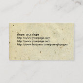 Beide zijden van haver- en retro-wijn aanpassen visitekaartje (Achterkant)