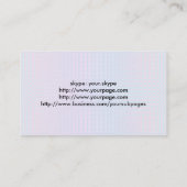 Beide zijden van Lavender en Blauwe Bubbles aanpas Visitekaartje (Achterkant)