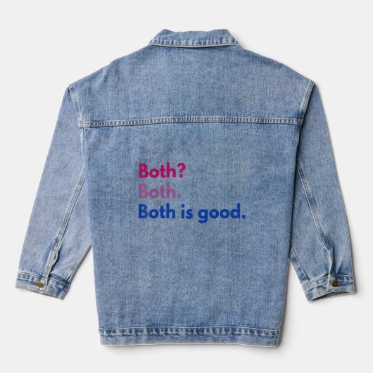 Beide zijn goed Gezegde Denim Jacket (Achterkant)