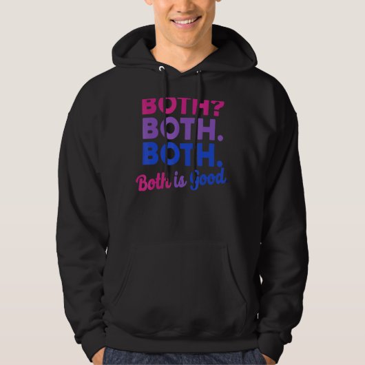 beide zijn goed omdat ze de vlag van bi pride maan hoodie (Voorkant)