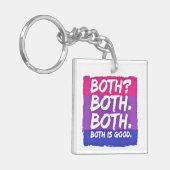 Beide zijn goede biseksuele trots sleutelhanger (Voorkant Links)