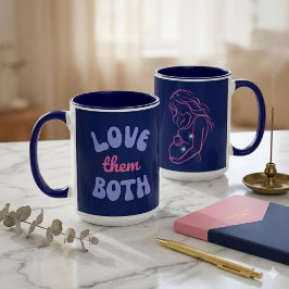 Beiden Liefhebben Pro-Life Moeder Baby Eeuwige Zie Mok