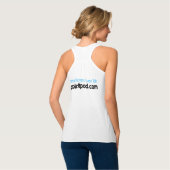 #BeideSidesDont - Bella+Canvas zwendel met racerba Tanktop (Volledige Achterkant)