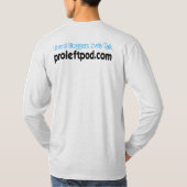 #BeideSidesDont - Mannen met lange basishoes T-shirt (Achterkant)