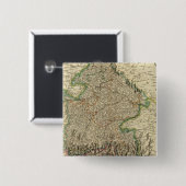 Beieren 3 vierkante button 5,1 cm (Voorkant /achterkant)