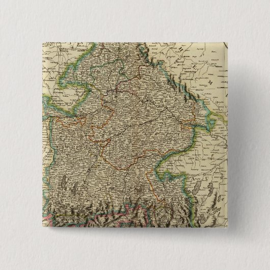 Beieren 3 vierkante button 5,1 cm (Voorkant)