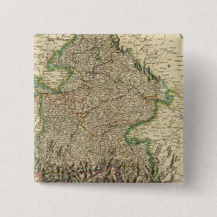 Beieren 3 vierkante button 5,1 cm