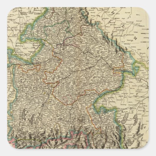 Beieren 3 vierkante sticker (Voorkant)