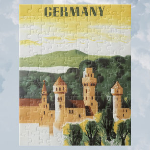 Beieren, Duitsland, Duits Kasteel Vintage Reis Kun Legpuzzel