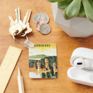 Beieren, Duitsland, Duits Kasteel Vintage Reis Kun Sleutelhanger