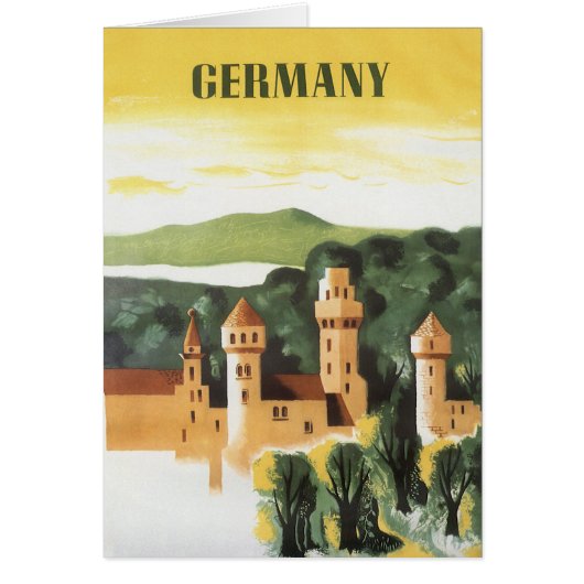Beieren, Duitsland, Duitse Castle Vintage Travel A (Voorkant)