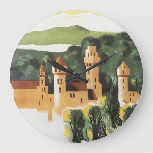 Beieren, Duitsland, Duitse Castle Vintage Travel A Grote Klok (Voorkant)