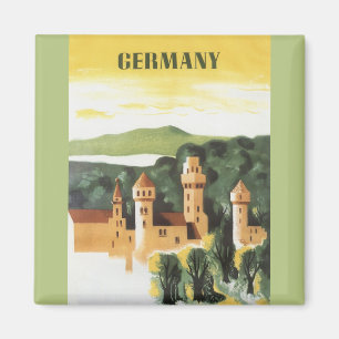 Beieren, Duitsland, Duitse Castle Vintage Travel A Magneet