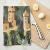 Beieren, Duitsland, Duitse Castle Vintage Travel A Theedoek (Quarter Fold)