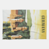 Beieren, Duitsland, Duitse Castle Vintage Travel A Theedoek (Horizontaal)