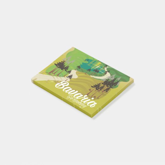 Beieren Duitsland landschap reisprint Post-it® Notes (Schuin)