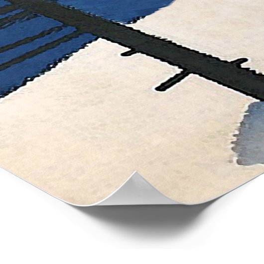 Beieren Duitsland, Ski Poster (Hoek)