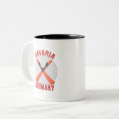 Beieren, Duitsland Tweekleurige Koffiemok (Voorkant links)