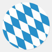 beieren duitsland vlag ronde sticker (Voorkant)