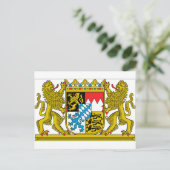 Beieren (Duitsland) Wapenmunt Briefkaart (Staand voorkant)