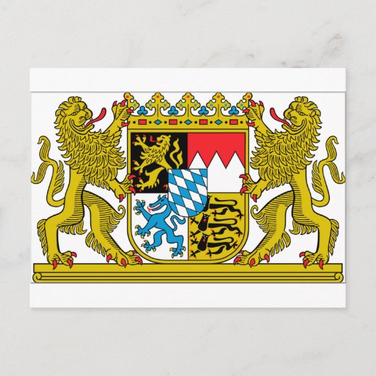 Beieren (Duitsland) Wapenmunt Briefkaart (Voorkant)