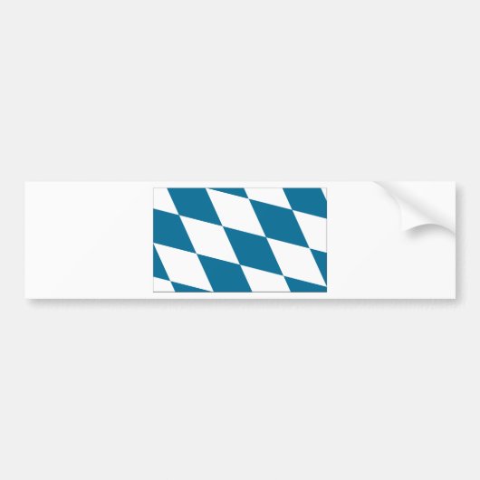 Beieren Flag Bumpersticker (Voorkant)