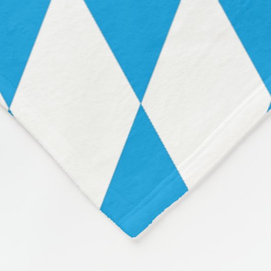 Beieren Germany Diamond Flag Design Fleece Deken (Hoek)