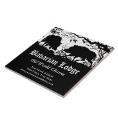 Beieren Hunter Wild Boar German Custom Trivet Tegeltje (Zijkant)