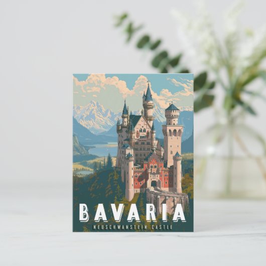 Beieren: Kasteel Neuschwanstein Briefkaart (Staand voorkant)