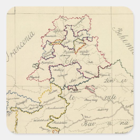 Beieren Vierkante Sticker (Voorkant)