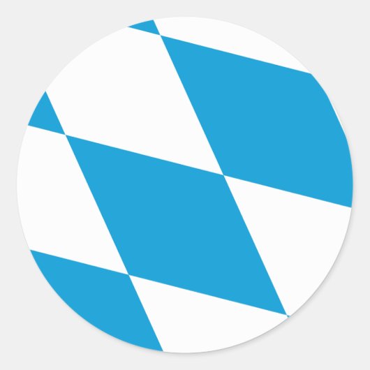 Beieren vlag Beieren Ronde Sticker (Voorkant)