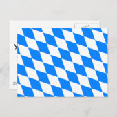 Beieren vlag Duitsland Briefkaart (Voorkant / Achterkant)