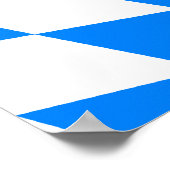 Beieren vlag Duitsland Poster (Hoek)
