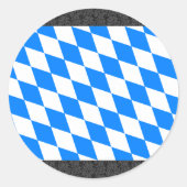 Beieren vlag Duitsland Ronde Sticker (Voorkant)