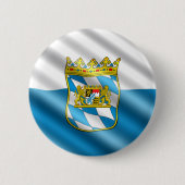 Beieren vlag ronde button 5,7 cm (Voorkant)