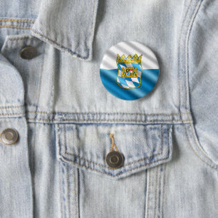 Beieren vlag ronde button 5,7 cm